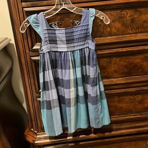 Plaid blue dress